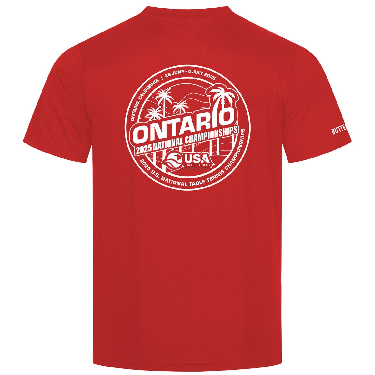Butterfly 2025 US Nationals Shirt - Back